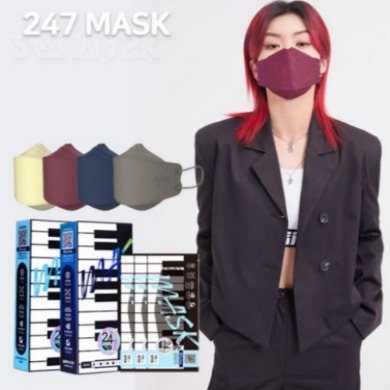 KF94 100매 아이키 247 3d 컬러 패션 마스크